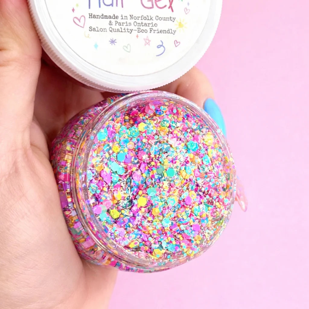 Glittery Hair Gel