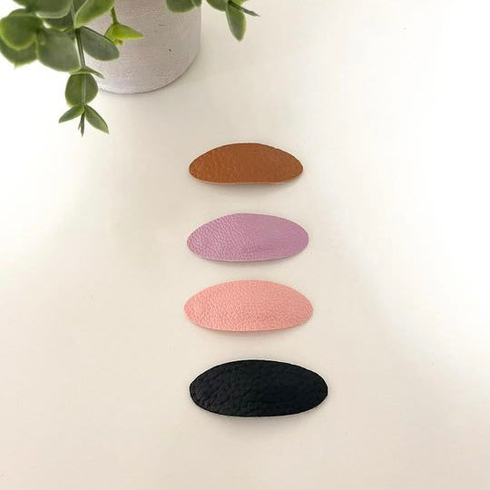 Peachy Bow Snap Clips