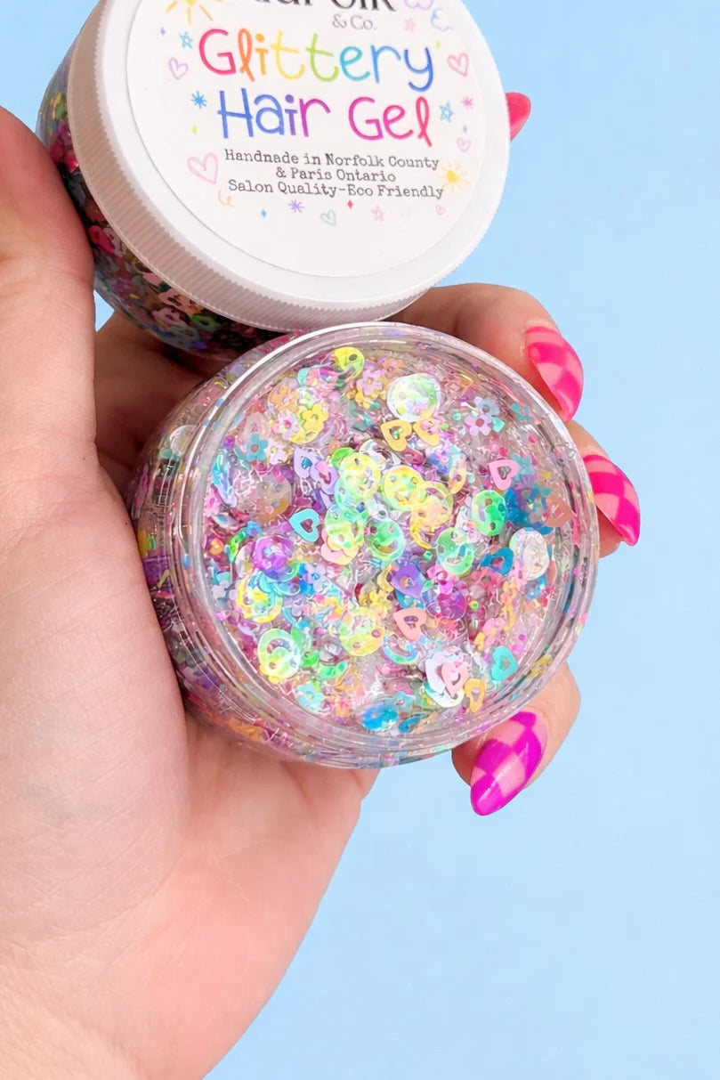 Glittery Hair Gel