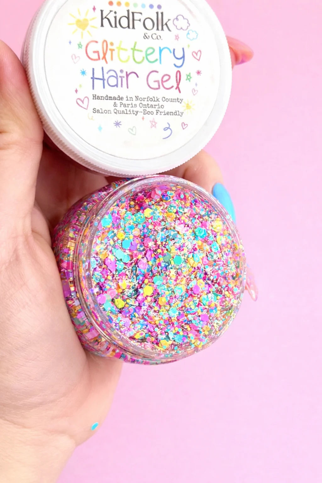 Glittery Hair Gel