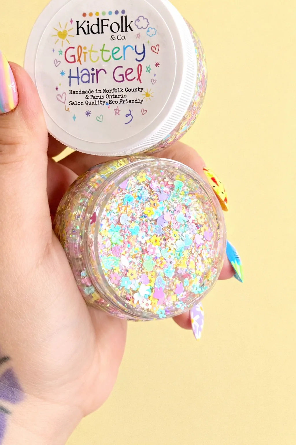Glittery Hair Gel