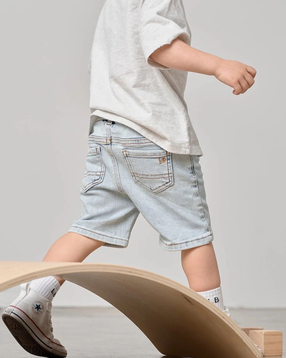 Little Bipsy Denim Short- Light Wash – December Sun