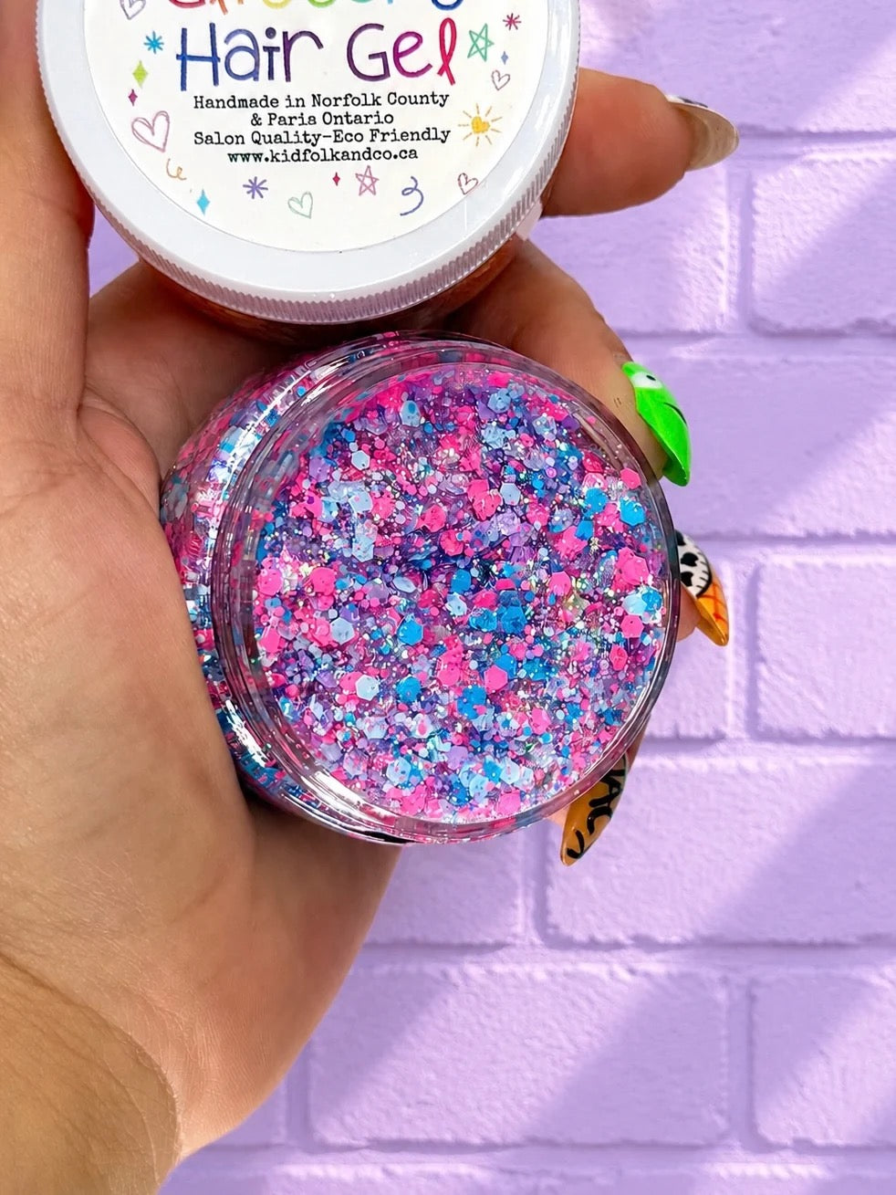 Glittery Hair Gel