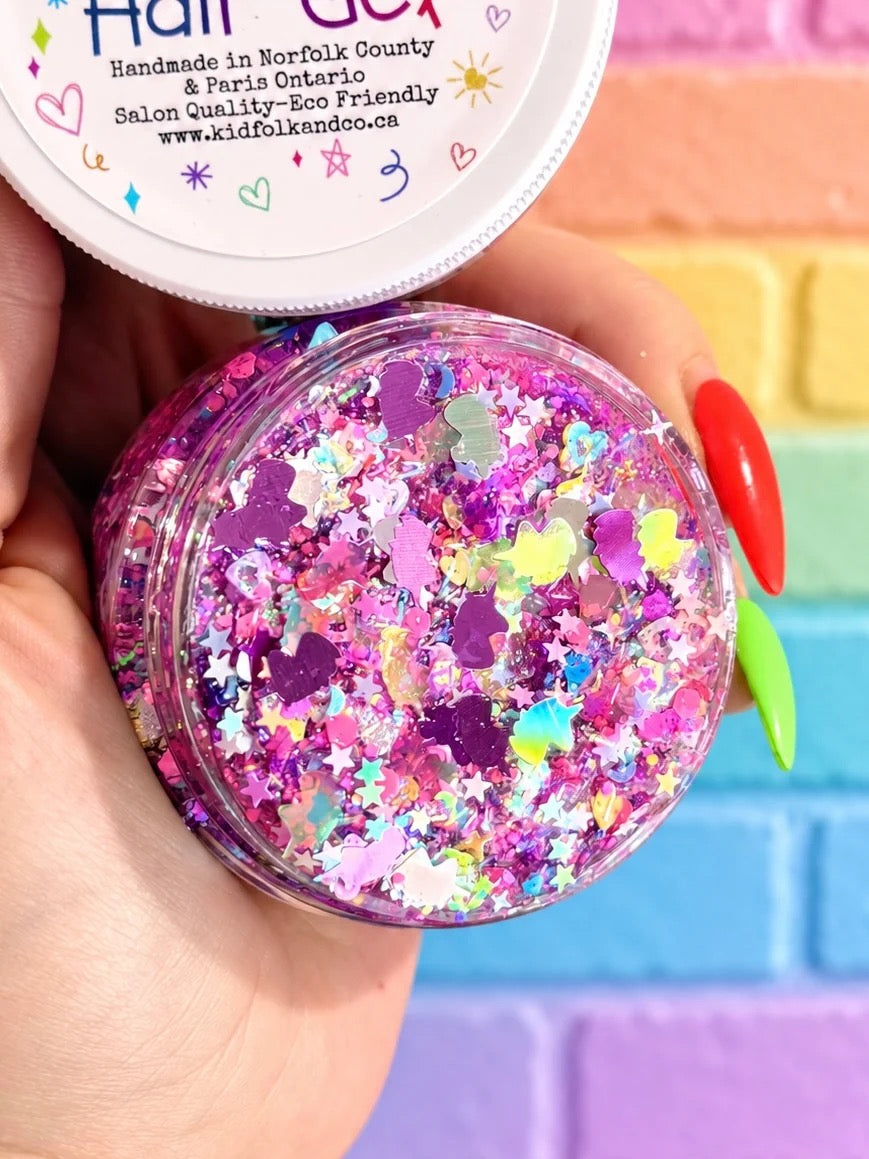 Glittery Hair Gel